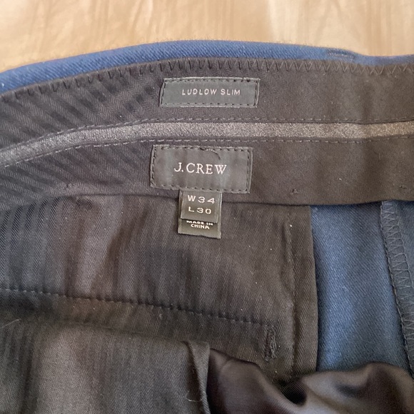 J Crew Ludlow Suit. Navy Blue. Jacket: 40s Pants: 34W 30L - Picture 3 of 4